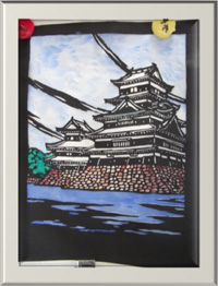 切り絵教室作品(片麻痺の方の作品)